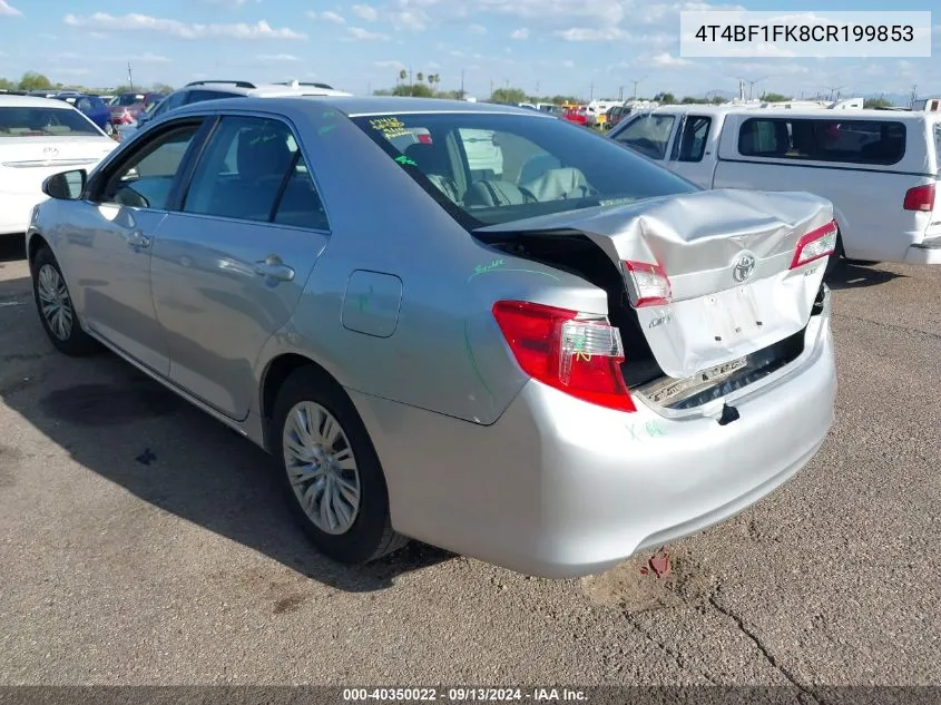 2012 Toyota Camry Le VIN: 4T4BF1FK8CR199853 Lot: 40350022