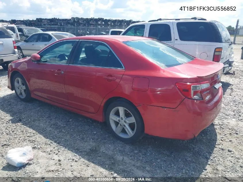 2012 Toyota Camry Se VIN: 4T1BF1FK3CU556852 Lot: 40350604