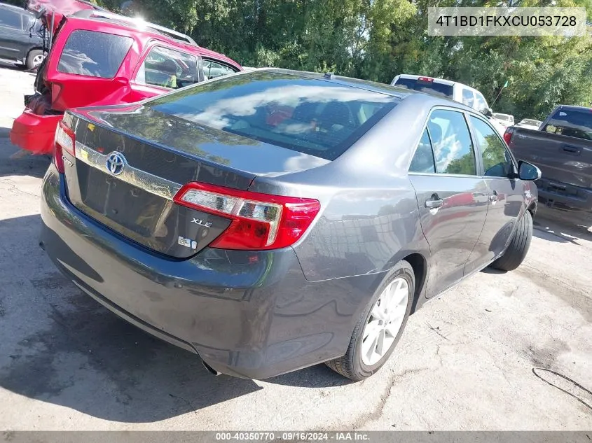 4T1BD1FKXCU053728 2012 Toyota Camry Hybrid Xle