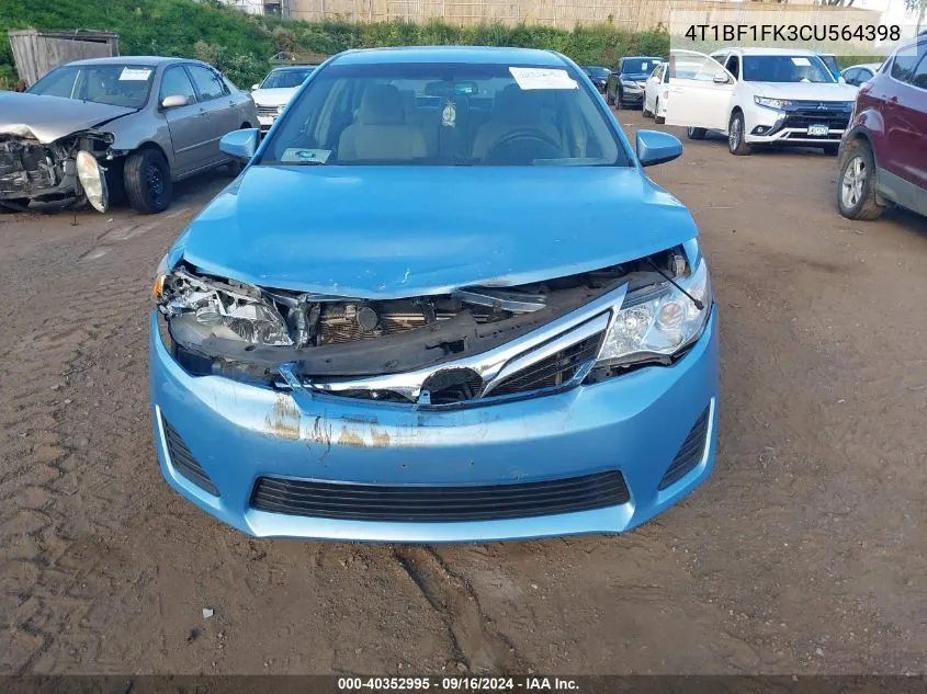 4T1BF1FK3CU564398 2012 Toyota Camry Se/Le/Xle