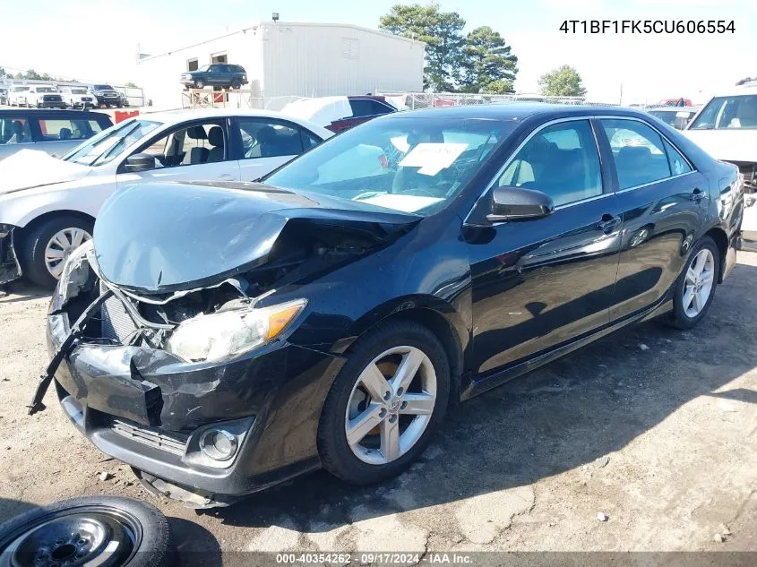 2012 Toyota Camry Se VIN: 4T1BF1FK5CU606554 Lot: 40354262