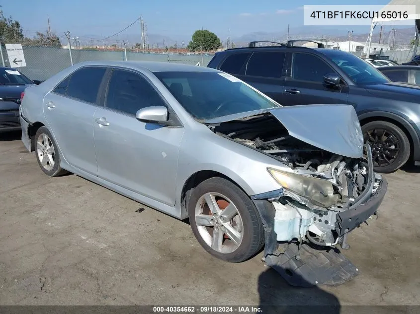 4T1BF1FK6CU165016 2012 Toyota Camry Se