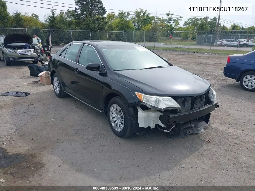 4T1BF1FK5CU118267 2012 Toyota Camry Le