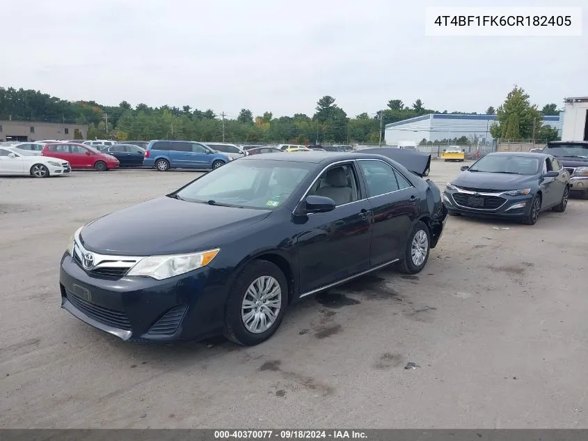 4T4BF1FK6CR182405 2012 Toyota Camry Le