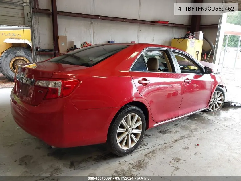 4T1BF1FK9CU589452 2012 Toyota Camry Xle