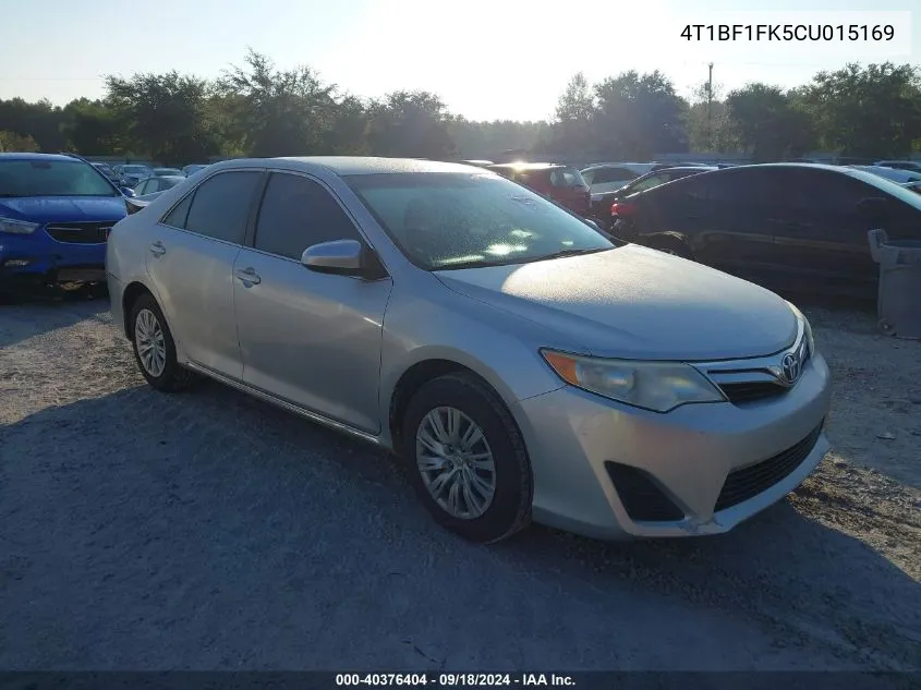 2012 Toyota Camry Se/Le/Xle VIN: 4T1BF1FK5CU015169 Lot: 40376404