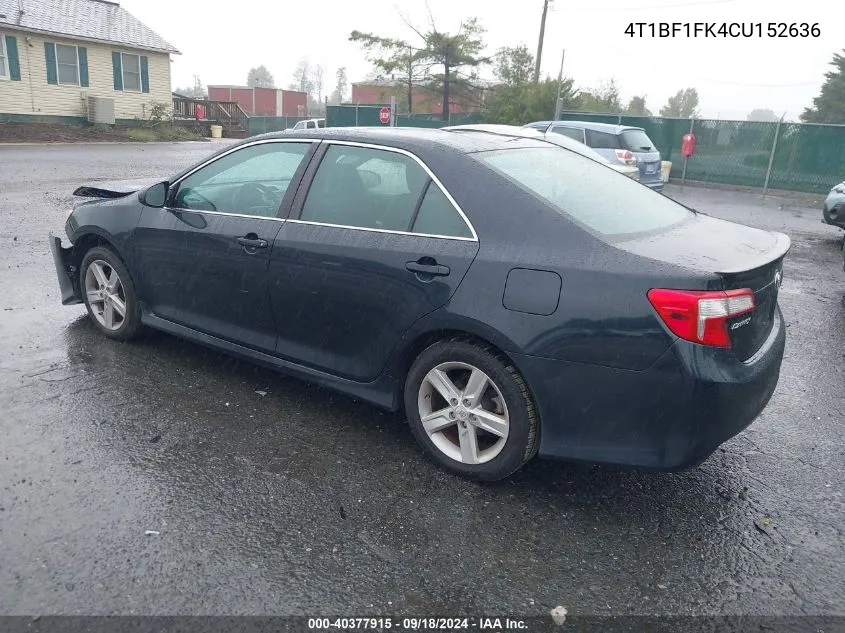 4T1BF1FK4CU152636 2012 Toyota Camry Se