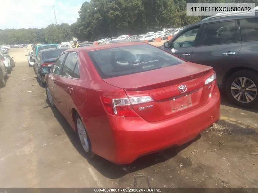 4T1BF1FKXCU580632 2012 Toyota Camry Se/Le/Xle