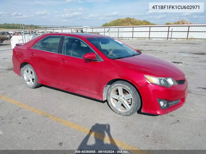 4T1BF1FK1CU602971 2012 Toyota Camry Se