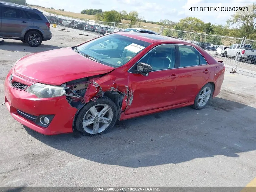 4T1BF1FK1CU602971 2012 Toyota Camry Se