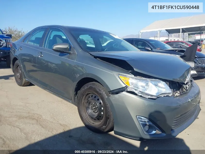 2012 Toyota Camry Xle VIN: 4T1BF1FK1CU590448 Lot: 40385916