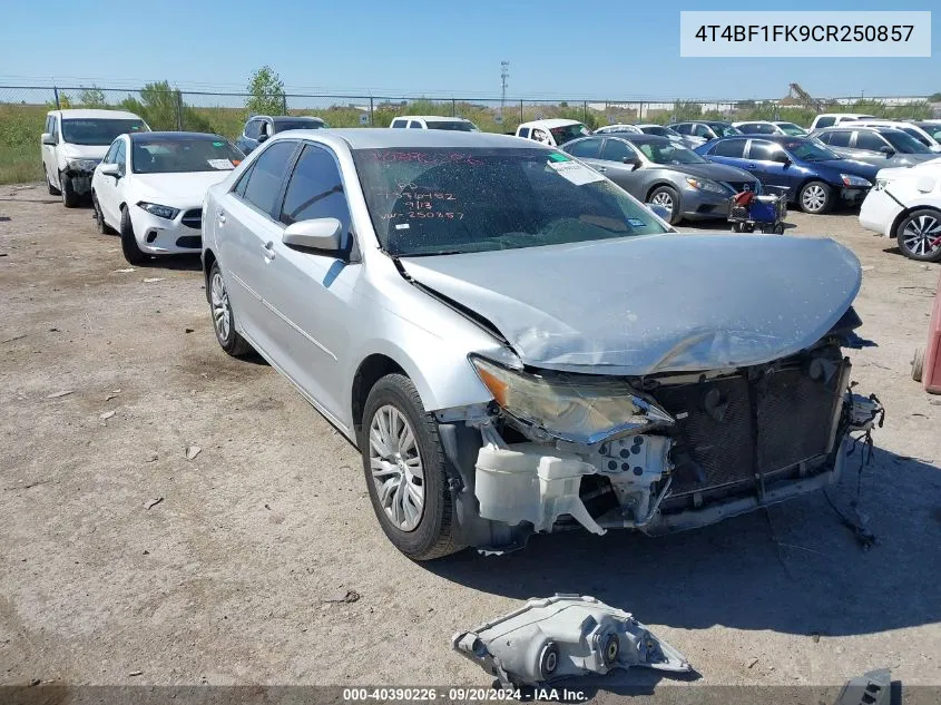 2012 Toyota Camry Le VIN: 4T4BF1FK9CR250857 Lot: 40390226