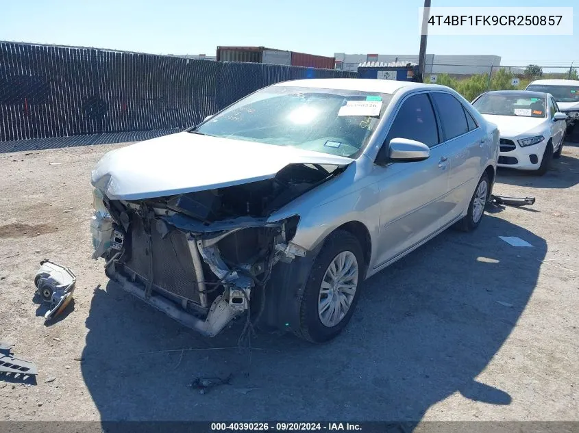 4T4BF1FK9CR250857 2012 Toyota Camry Le