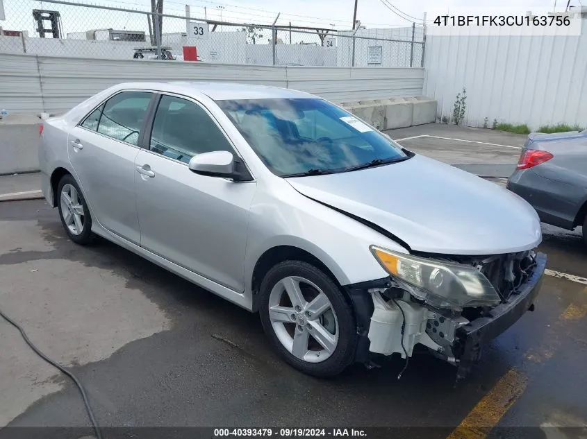 4T1BF1FK3CU163756 2012 Toyota Camry Se