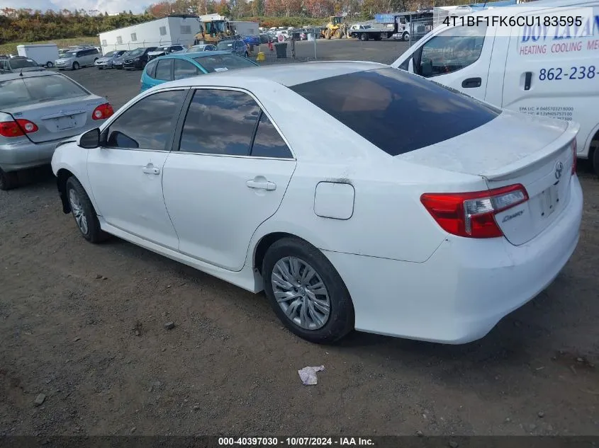 4T1BF1FK6CU183595 2012 Toyota Camry Se