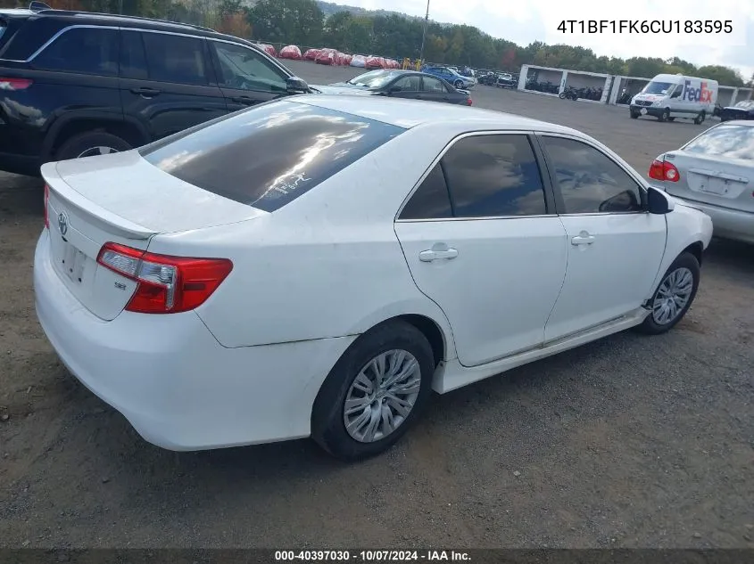 4T1BF1FK6CU183595 2012 Toyota Camry Se