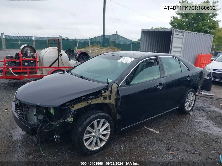 4T4BF1FK7CR180632 2012 Toyota Camry Xle