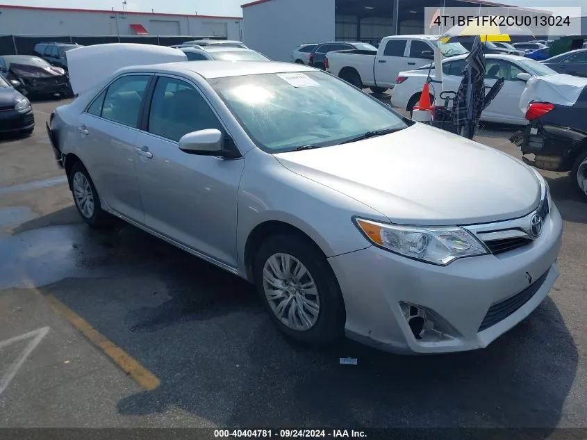 4T1BF1FK2CU013024 2012 Toyota Camry Le