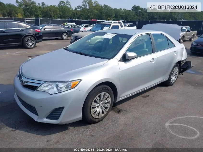 4T1BF1FK2CU013024 2012 Toyota Camry Le