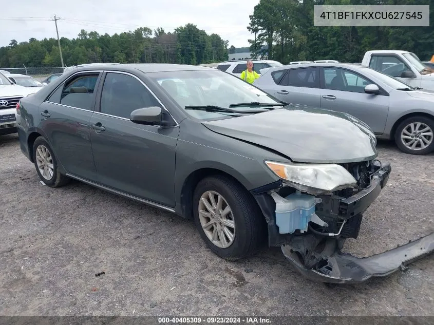 2012 Toyota Camry Le VIN: 4T1BF1FKXCU627545 Lot: 40405309