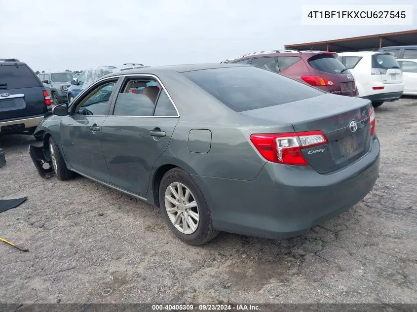 2012 Toyota Camry Le VIN: 4T1BF1FKXCU627545 Lot: 40405309