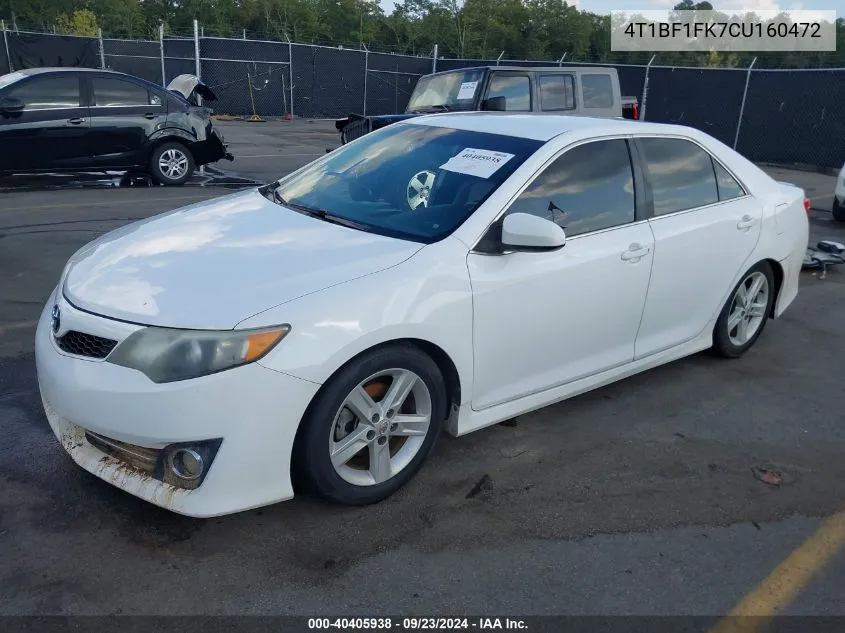 4T1BF1FK7CU160472 2012 Toyota Camry Se