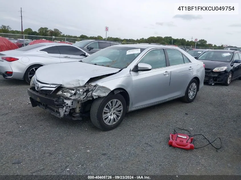 4T1BF1FKXCU049754 2012 Toyota Camry Se/Le/Xle