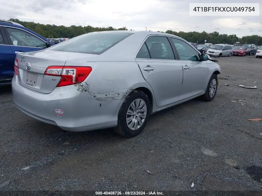 4T1BF1FKXCU049754 2012 Toyota Camry Se/Le/Xle