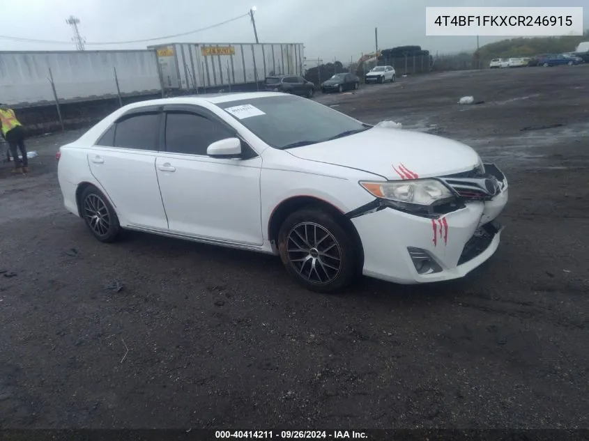 4T4BF1FKXCR246915 2012 Toyota Camry Xle