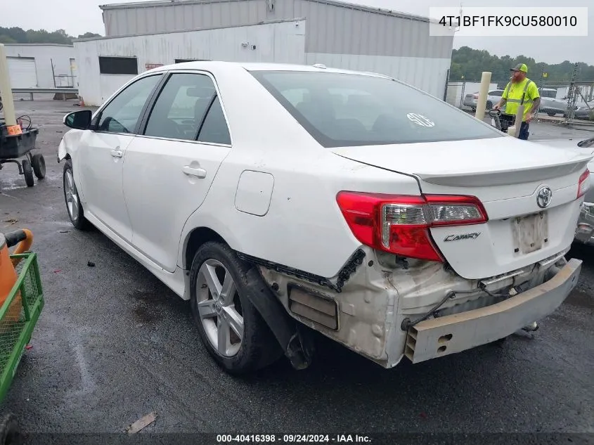 4T1BF1FK9CU580010 2012 Toyota Camry Se