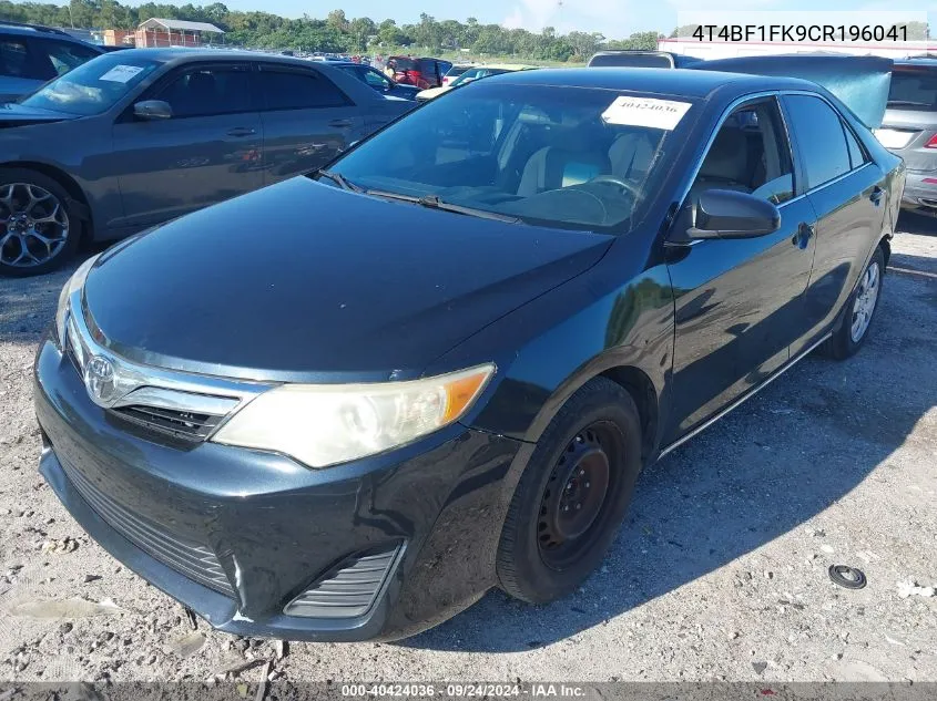 4T4BF1FK9CR196041 2012 Toyota Camry Se/Le/Xle