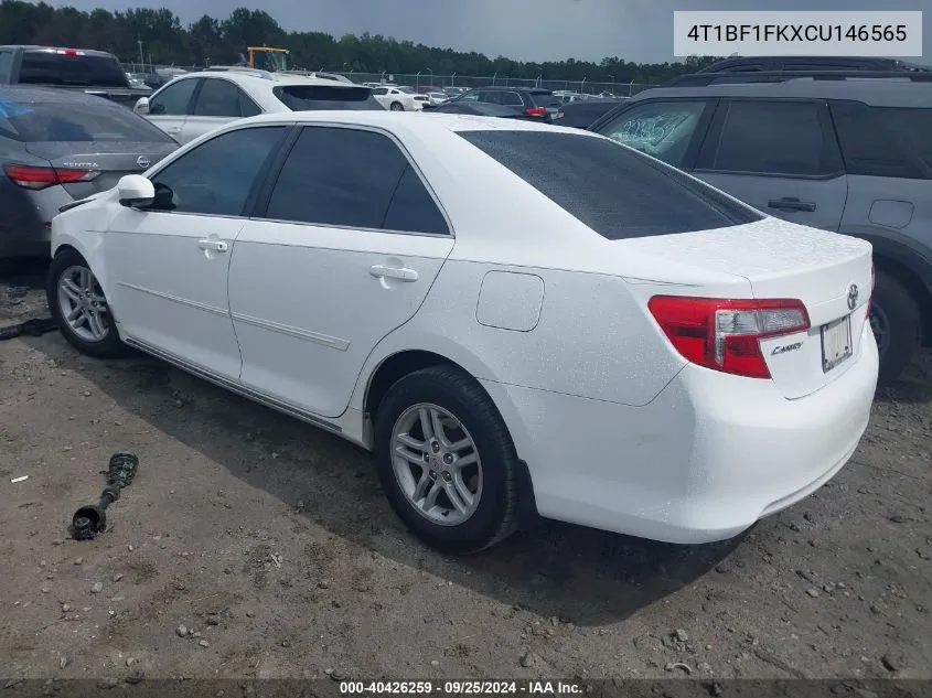 2012 Toyota Camry Le VIN: 4T1BF1FKXCU146565 Lot: 40426259