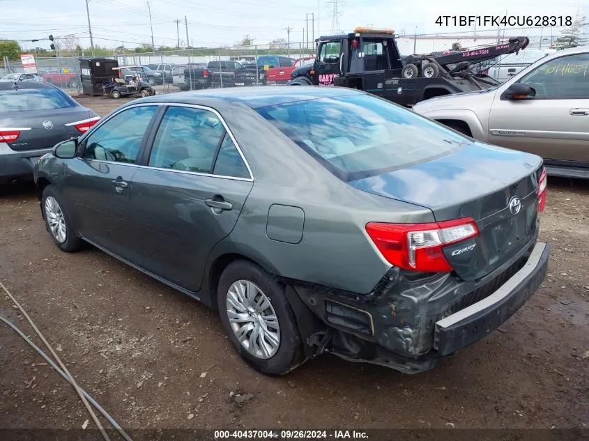 4T1BF1FK4CU628318 2012 Toyota Camry Le