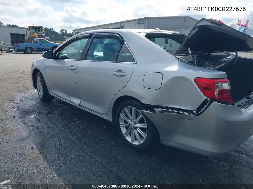 4T4BF1FK0CR227676 2012 Toyota Camry Xle