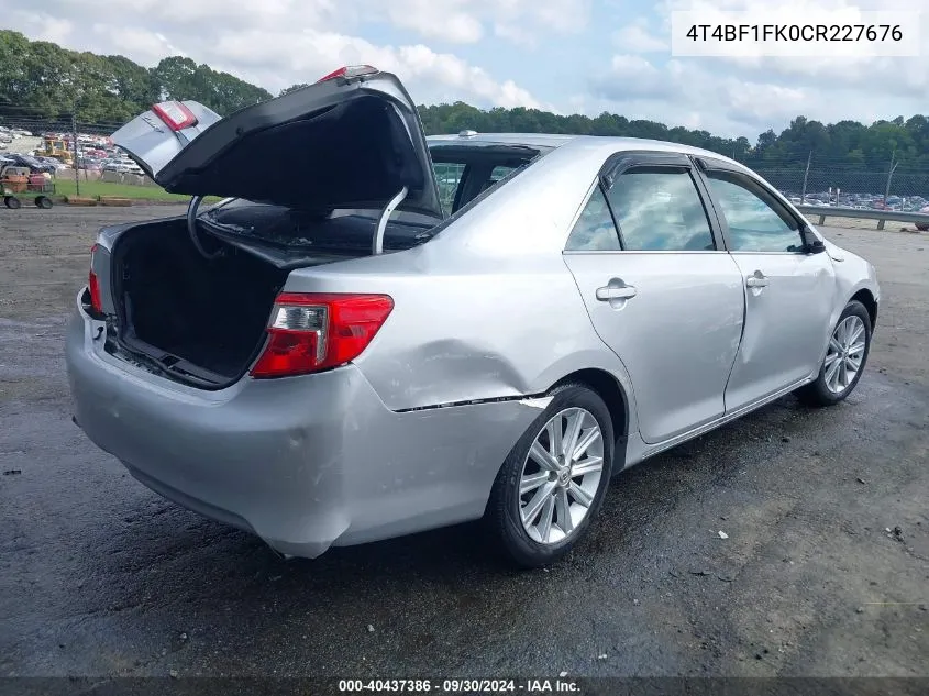 4T4BF1FK0CR227676 2012 Toyota Camry Xle