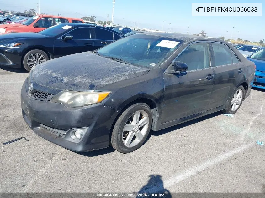 4T1BF1FK4CU066033 2012 Toyota Camry Se/Le/Xle