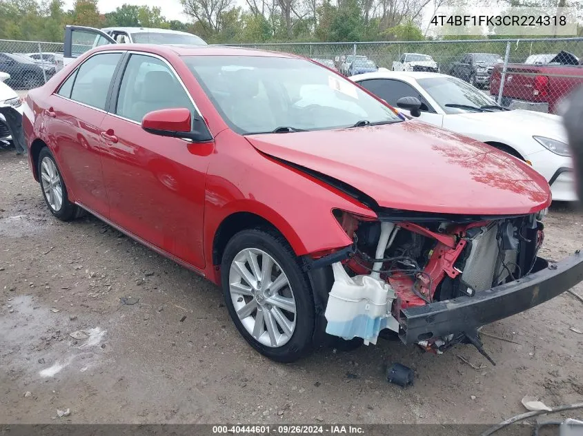 4T4BF1FK3CR224318 2012 Toyota Camry Xle