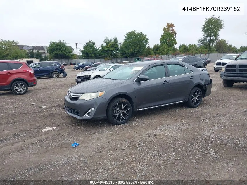 4T4BF1FK7CR239162 2012 Toyota Camry Le