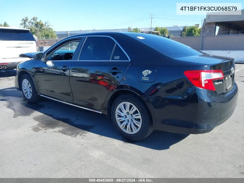 4T1BF1FK3CU068579 2012 Toyota Camry Le