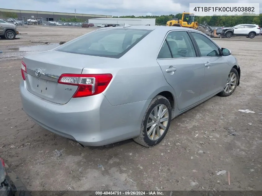 4T1BF1FK0CU503882 2012 Toyota Camry Xle