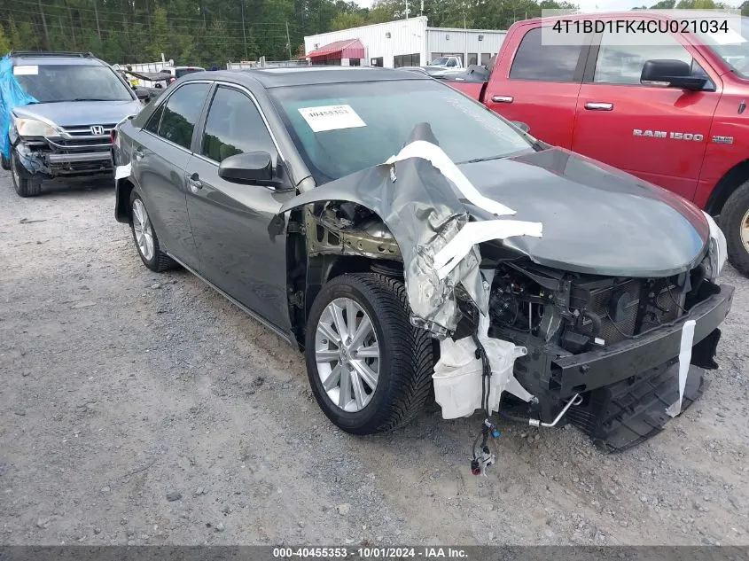 4T1BD1FK4CU021034 2012 Toyota Camry Hybrid/Le/Xle