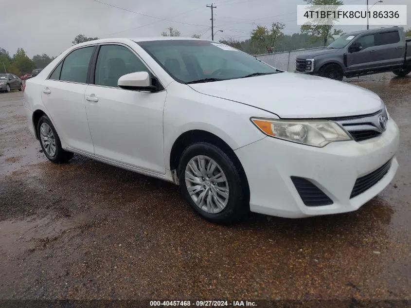 4T1BF1FK8CU186336 2012 Toyota Camry Le