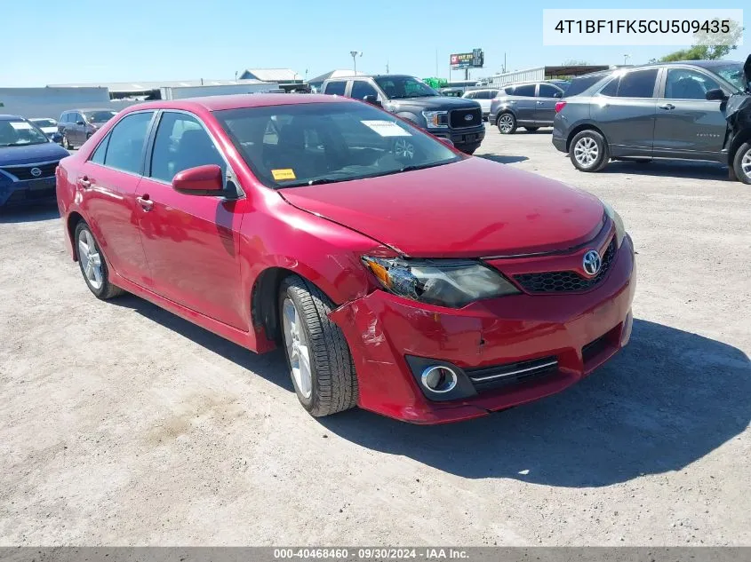 4T1BF1FK5CU509435 2012 Toyota Camry Se