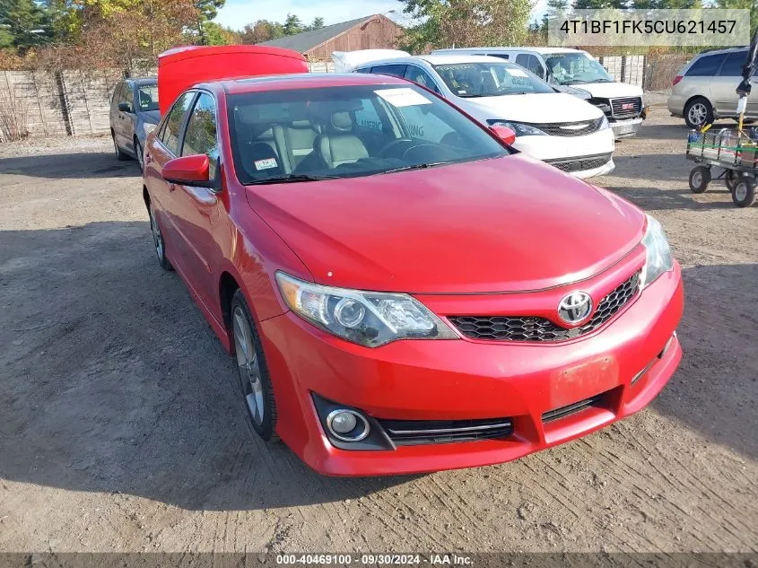 2012 Toyota Camry Se Limited Edition VIN: 4T1BF1FK5CU621457 Lot: 40469100