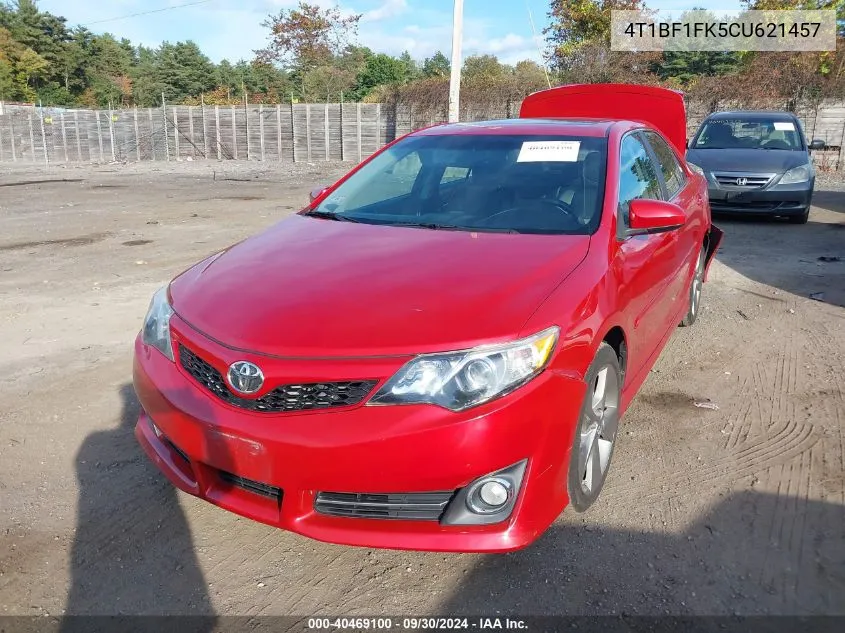 2012 Toyota Camry Se Limited Edition VIN: 4T1BF1FK5CU621457 Lot: 40469100