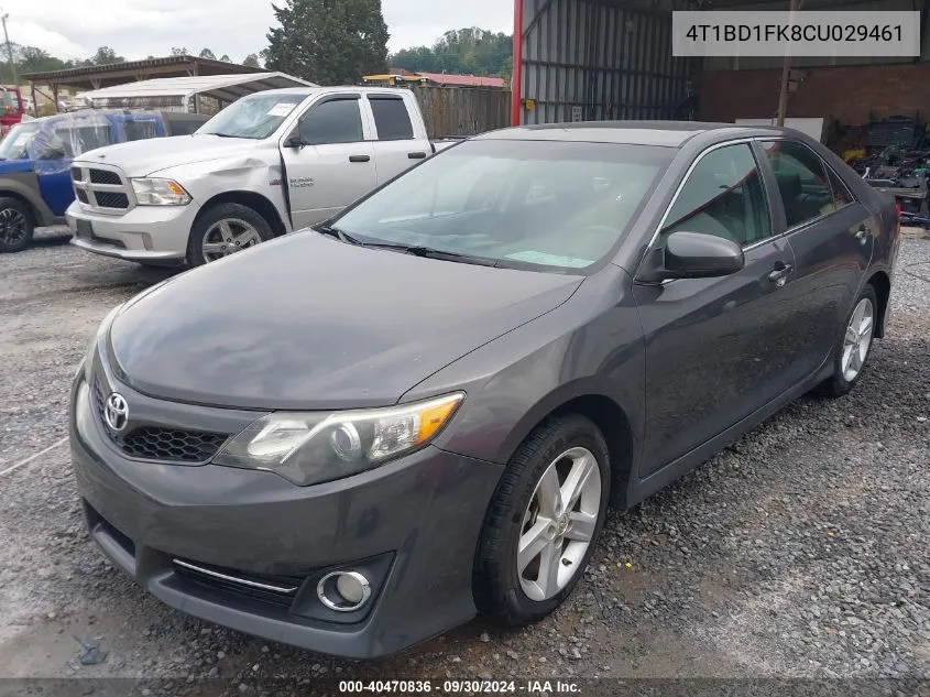 2012 Toyota Camry Hybrid Xle VIN: 4T1BD1FK8CU029461 Lot: 40470836