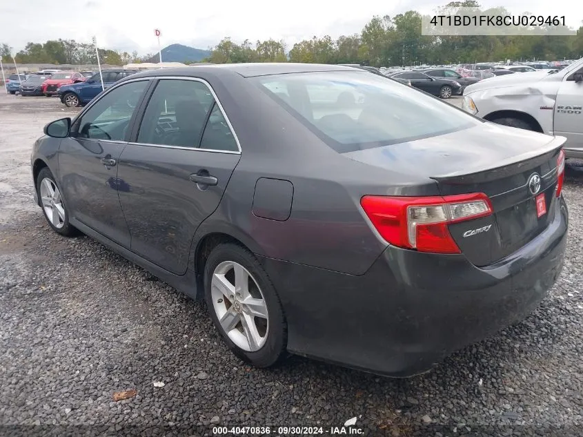 2012 Toyota Camry Hybrid Xle VIN: 4T1BD1FK8CU029461 Lot: 40470836