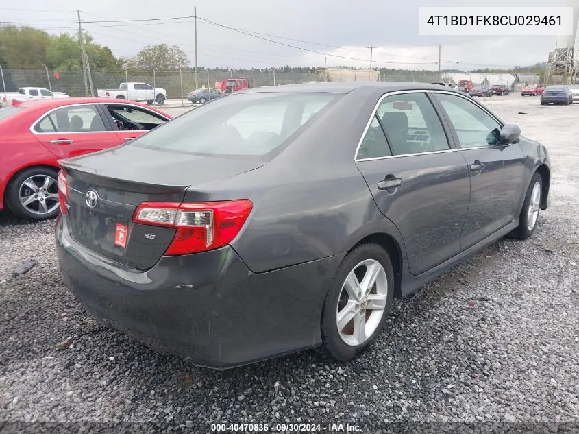 2012 Toyota Camry Hybrid Xle VIN: 4T1BD1FK8CU029461 Lot: 40470836