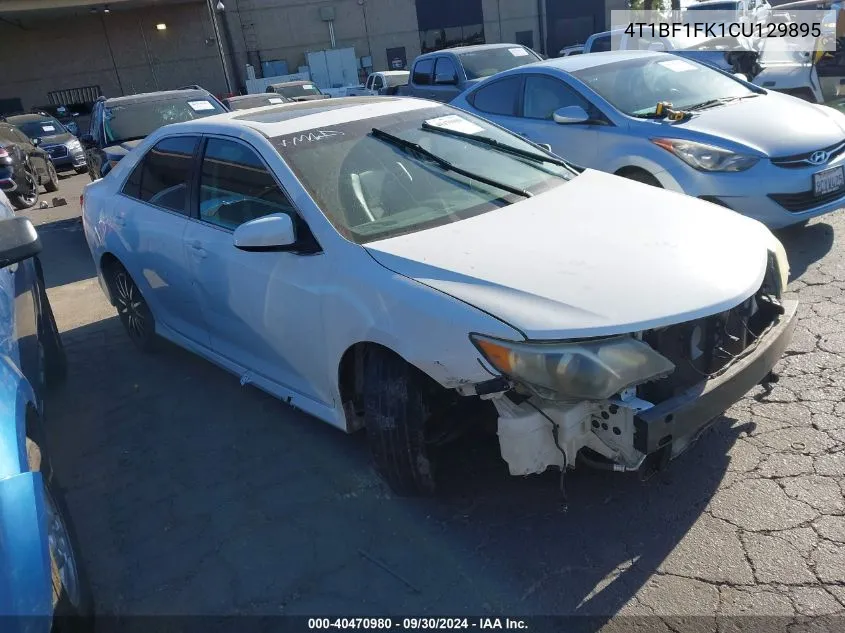 4T1BF1FK1CU129895 2012 Toyota Camry Se