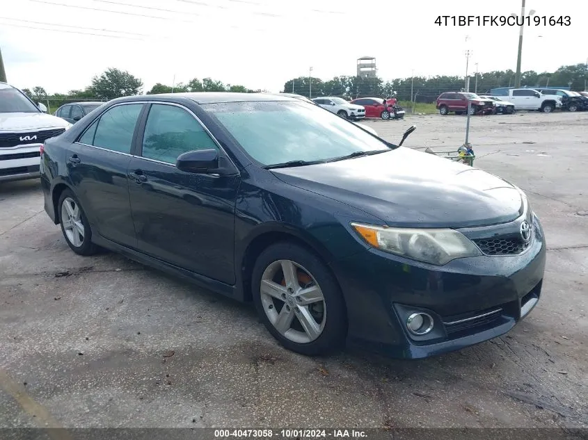 4T1BF1FK9CU191643 2012 Toyota Camry Se